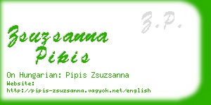 zsuzsanna pipis business card